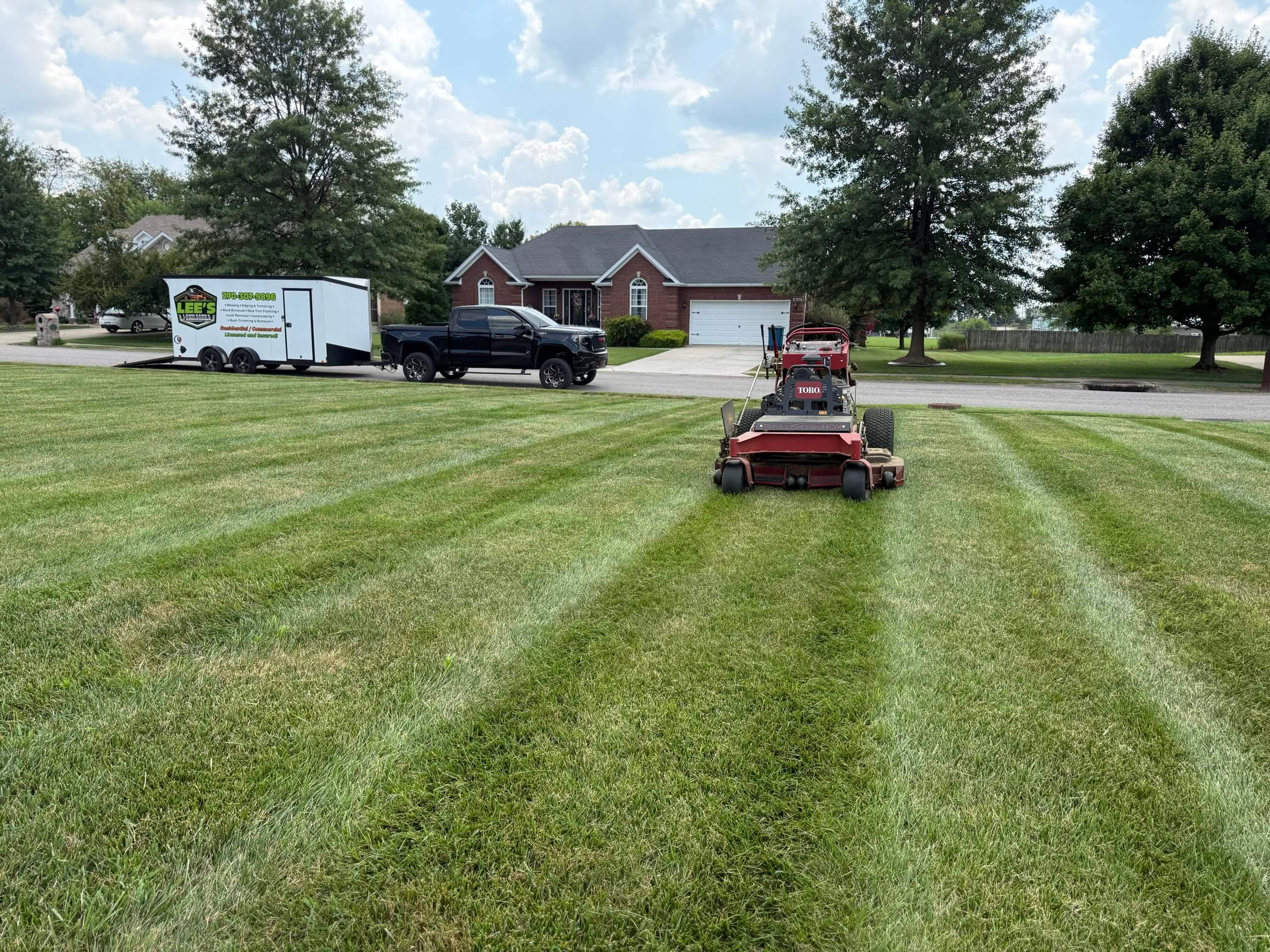 Lee's Lawn Care — On The Job