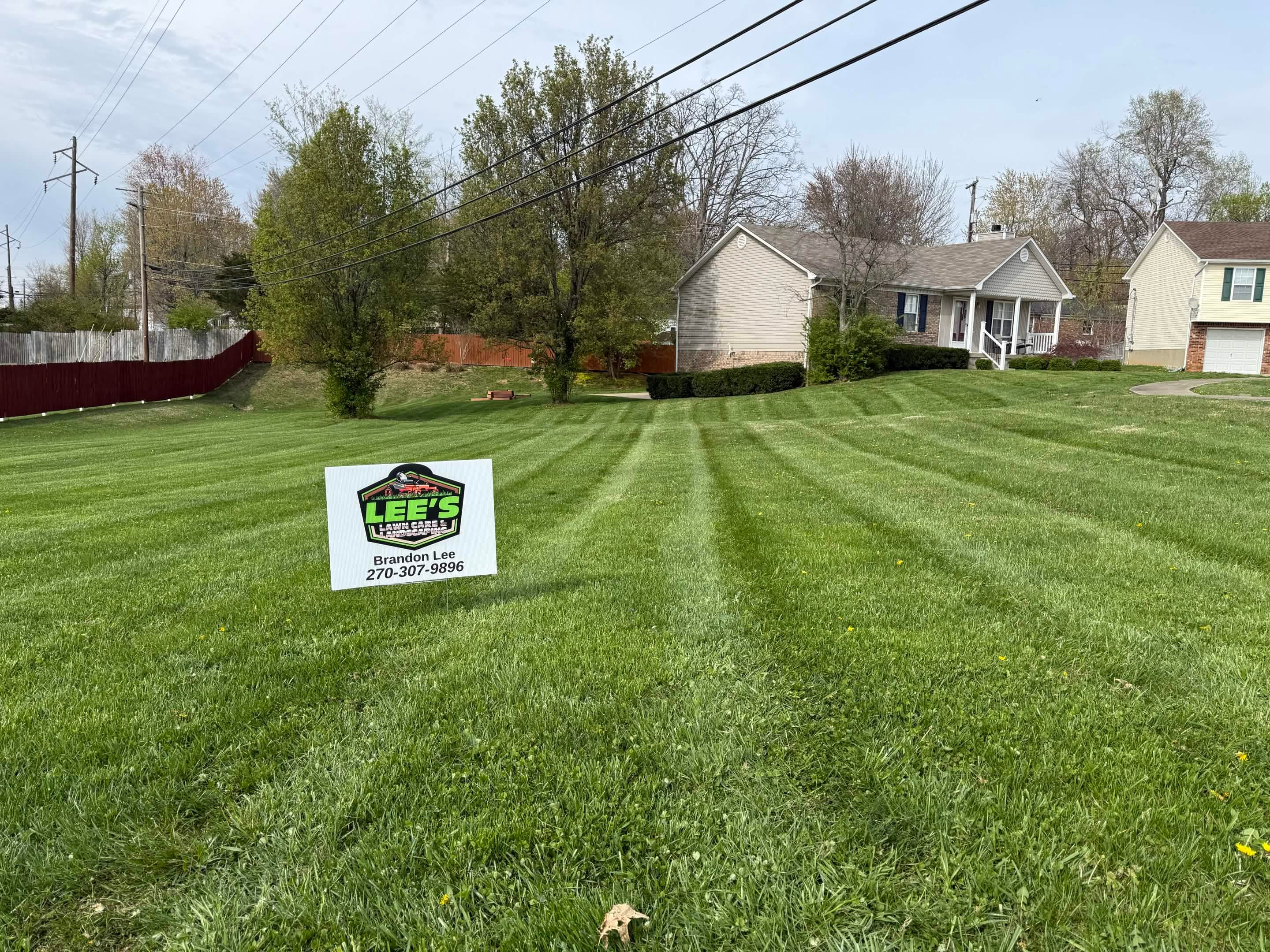 Lee's Lawn Care — On The Job
