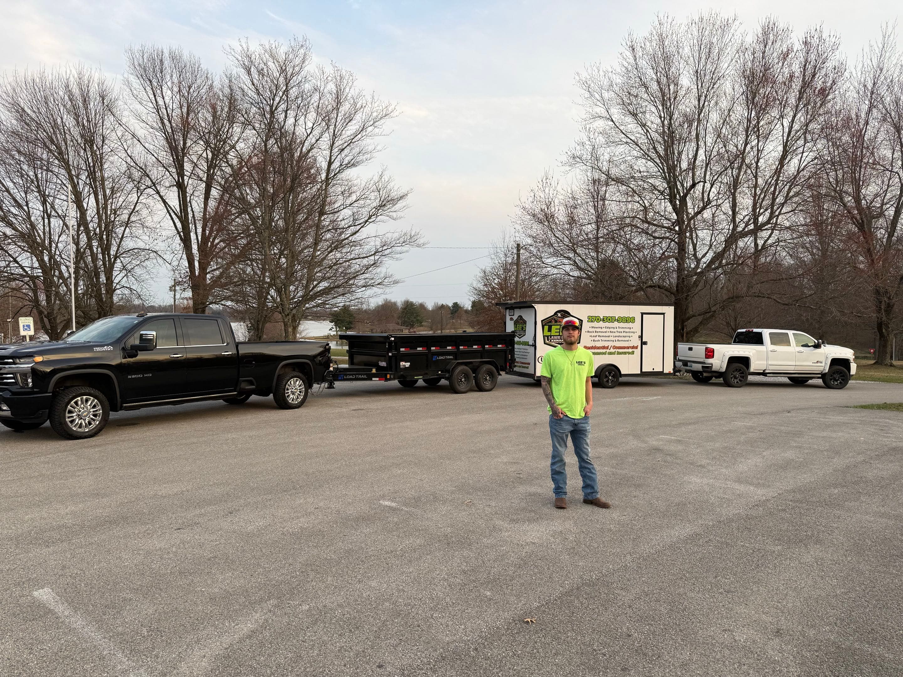 Lee's Lawn Care work
